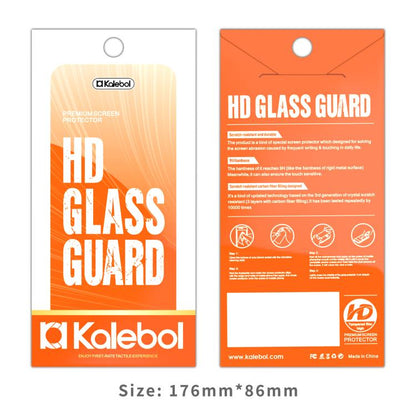 For iPhone 14 Plus Kalebol 10pcs High-Aluminum Semi-Screen Anti-Fingerprint HD Tempered Glass Film by Kalebol