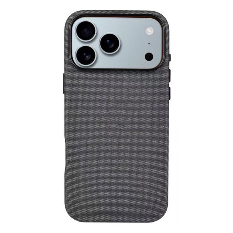 For iPhone 17 Pro Max Kalebol Fabric-Textured Perforated MagSafe PC Phone Case(Black) by Kalebol