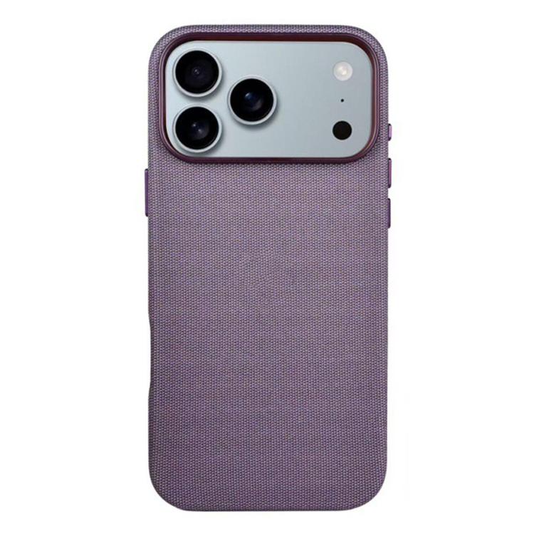 For iPhone 17 Pro Max Kalebol Fabric-Textured Perforated MagSafe PC Phone Case(Purple) by Kalebol