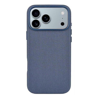 For iPhone 17 Pro Kalebol Fabric-Textured Perforated MagSafe PC Phone Case(Blue) by Kalebol