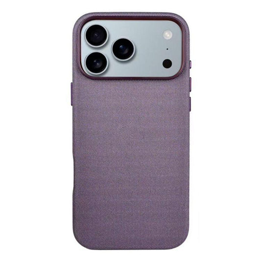 For iPhone 17 Pro Kalebol Fabric-Textured Perforated MagSafe PC Phone Case(Purple) by Kalebol