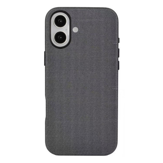For iPhone 17 Kalebol Fabric-Textured Perforated MagSafe PC Phone Case(Black) by Kalebol