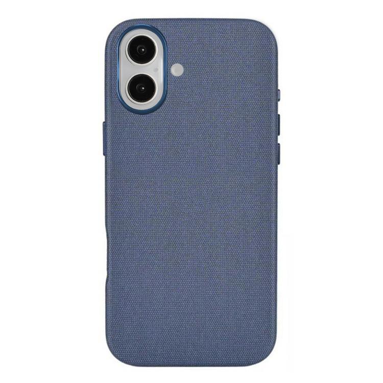 For iPhone 17 Kalebol Fabric-Textured Perforated MagSafe PC Phone Case(Blue) by Kalebol