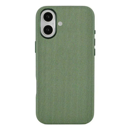 For iPhone 17 Kalebol Fabric-Textured Perforated MagSafe PC Phone Case(Green) by Kalebol