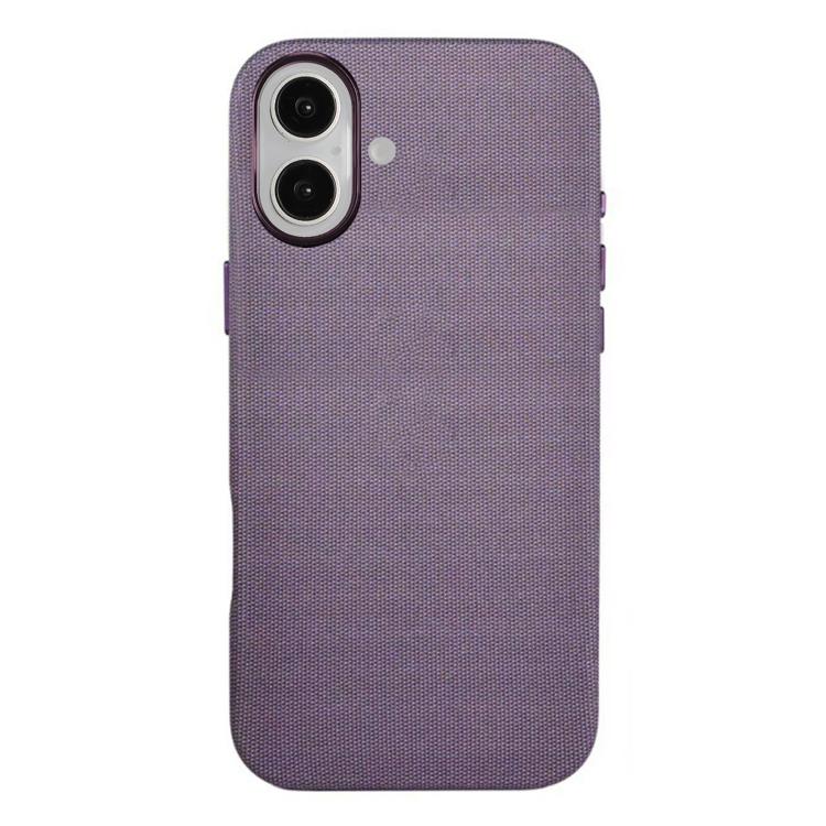 For iPhone 17 Kalebol Fabric-Textured Perforated MagSafe PC Phone Case(Purple) by Kalebol