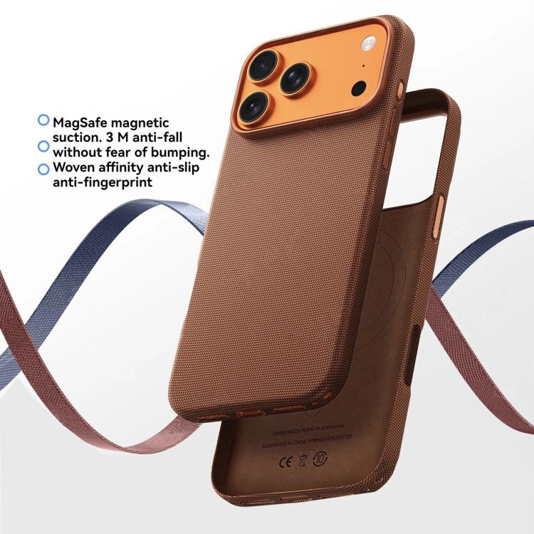 For iPhone 17 Pro Kalebol Fabric-Textured Perforated MagSafe PC Phone Case(Purple) by Kalebol