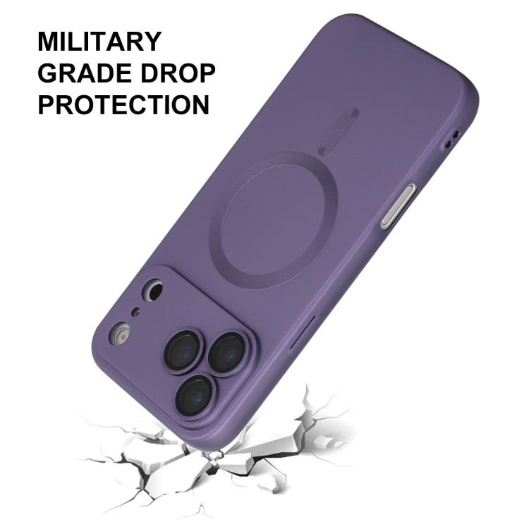 For iPhone 17 Pro Max ENKAY MagSafe Matte TPU Phone Case with Lens Film(Dark Grey) by ENKAY