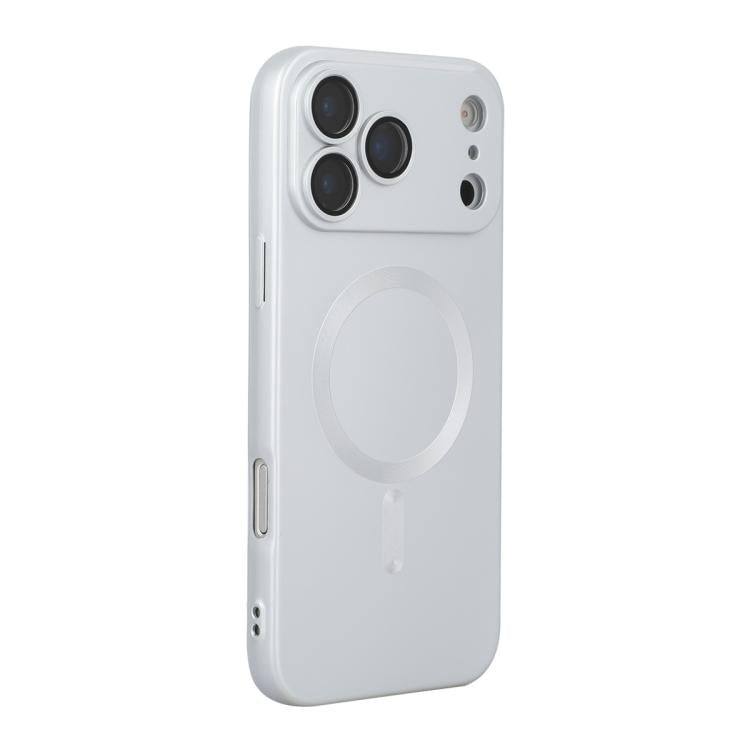 For iPhone 17 Pro ENKAY MagSafe Matte TPU Phone Case with Lens Film(Silver) by ENKAY