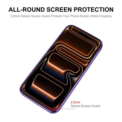 For iPhone 17 Pro ENKAY Hat-Prince Magsafe Electroplated TPU Clear Shockproof Phone Case(Purple) by ENKAY