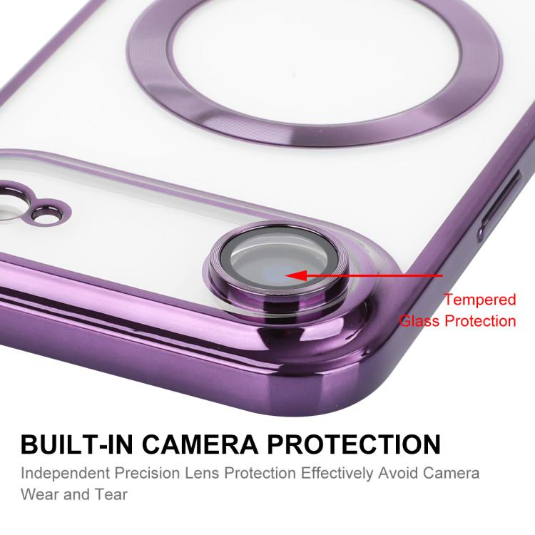 For iPhone Air ENKAY Hat-Prince Magsafe Electroplated TPU Clear Shockproof Phone Case(Pink) by ENKAY