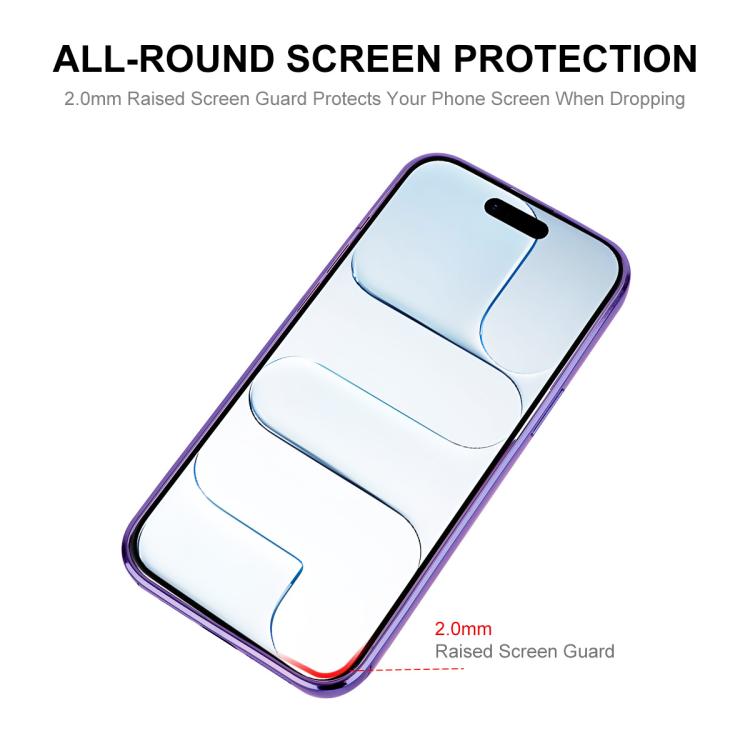 For iPhone Air ENKAY Hat-Prince Magsafe Electroplated TPU Clear Shockproof Phone Case(Blue) by ENKAY