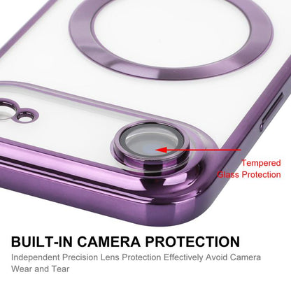 For iPhone Air ENKAY Hat-Prince Magsafe Electroplated TPU Clear Shockproof Phone Case(Purple) by ENKAY