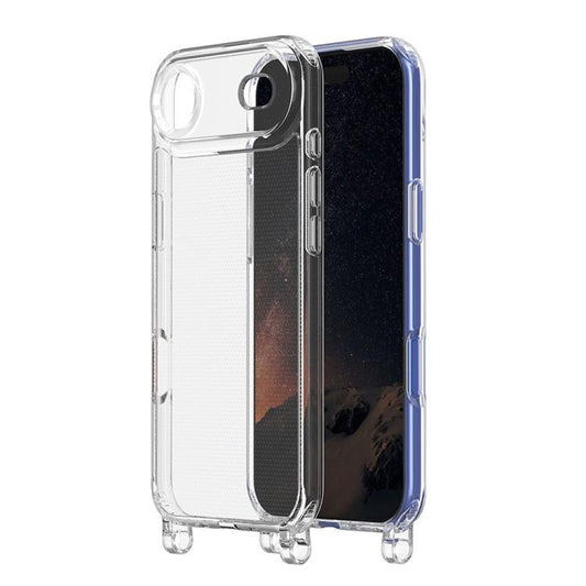 For iPhone Air Kalebol Minimalist Transparent Lanyard Integrated Phone Case(Transparent) by Kalebol