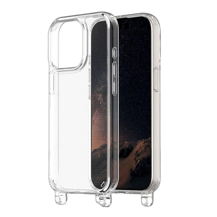 For iPhone 14 Kalebol Minimalist Transparent Lanyard Integrated Phone Case(Transparent) by Kalebol
