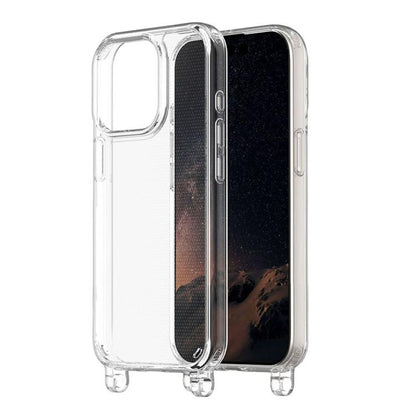 For iPhone 13 Kalebol Minimalist Transparent Lanyard Integrated Phone Case(Transparent) by Kalebol
