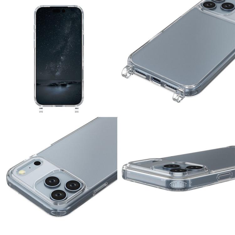 For iPhone 13 Pro Max Kalebol Minimalist Transparent Lanyard Integrated Phone Case(Transparent) by Kalebol