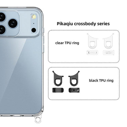 For iPhone 17 Pro Max Kalebol Minimalist High Transparency Multi Color Lanyard Hole Phone Case(Transparent) by Kalebol