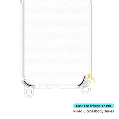 For iPhone 17 Pro Kalebol Minimalist High Transparency Multi Color Lanyard Hole Phone Case(Silver) by Kalebol