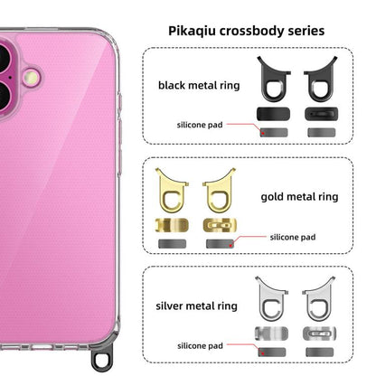 For iPhone 17 Kalebol Minimalist High Transparency Multi Color Lanyard Hole Phone Case(Transparent) by Kalebol