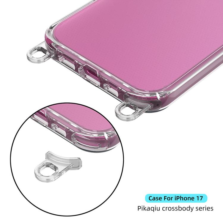 For iPhone 17 Kalebol Minimalist High Transparency Multi Color Lanyard Hole Phone Case(Transparent) by Kalebol