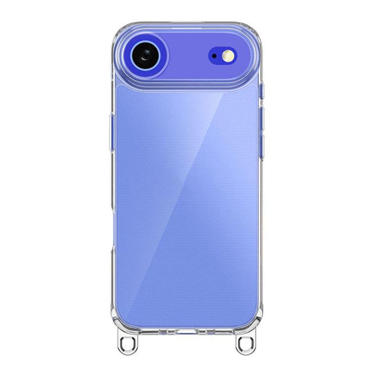 For iPhone Air Kalebol Minimalist High Transparency Multi Color Lanyard Hole Phone Case(Silver) by Kalebol