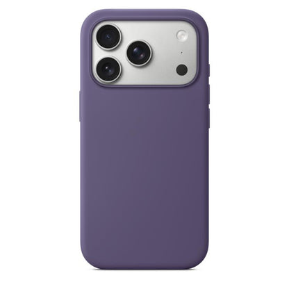 For iPhone 17 Pro Max Crossbody Imitation Nylon Magnetic Liquid Pop-Up Animation Liquid Silicone Phone Case(Purple) by Kalebol