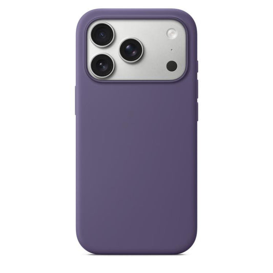 For iPhone 17 Pro Max Crossbody Imitation Nylon Magnetic Liquid Pop-Up Animation Liquid Silicone Phone Case(Purple) by Kalebol