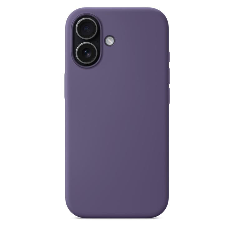 For iPhone 17 Crossbody Imitation Nylon Magnetic Liquid Pop-Up Animation Liquid Silicone Phone Case(Purple) by Kalebol