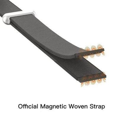 For iPhone 17 Pro Max Crossbody Imitation Nylon Magnetic Liquid Pop-Up Animation Liquid Silicone Phone Case(Midnight) by Kalebol