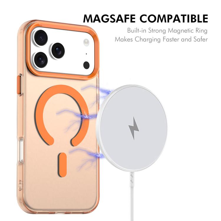 For iPhone 17 Pro Max ENKAY Hat-Prince MagSafe Candy Color Phone Case with Thick Adhesive Glass Film(White) by ENKAY