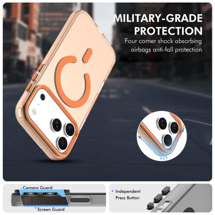 For iPhone 17 Pro Max ENKAY Hat-Prince MagSafe Candy Color Phone Case with Thick Adhesive Glass Film(White) by ENKAY