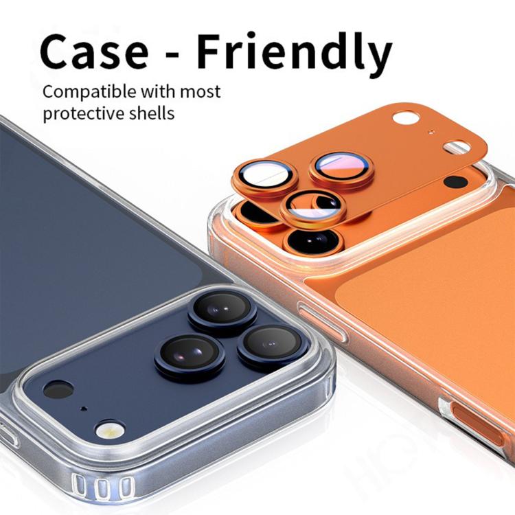 For iPhone 17 Pro Kalebol Armor Full-Coverage Metal Lens Ring Protector Film(Orange) by Kalebol
