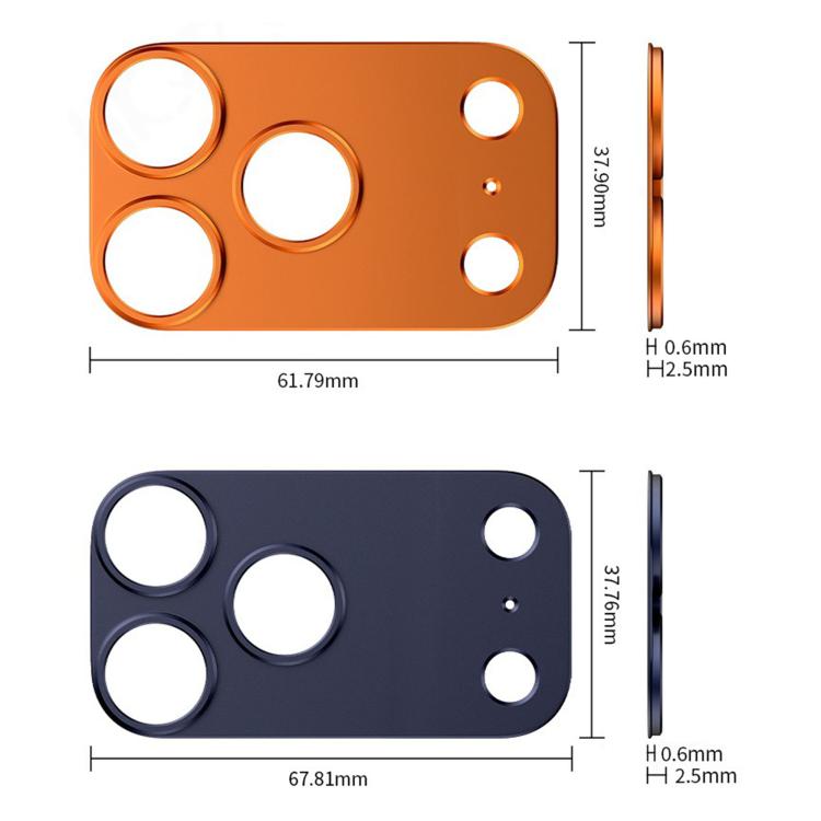 For iPhone 17 Pro Kalebol Metal Convex Hollow Lens Protector Ring(Silver) by Kalebol