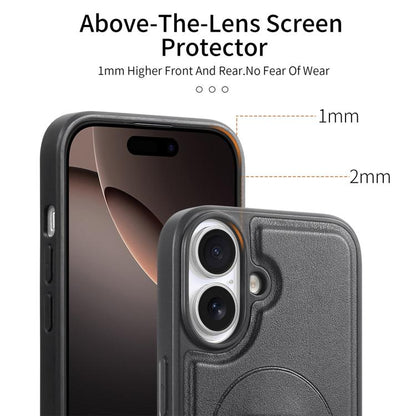 For iPhone 17 CaseNeo Finger Grip Wristband MagSafe Back Phone Case(Black) by CaseNeo