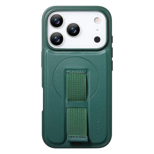 For iPhone 17 Pro CaseNeo Finger Grip Wristband MagSafe Back Phone Case(Green) by CaseNeo