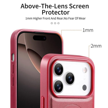 For iPhone 17 Pro CaseNeo Finger Grip Wristband MagSafe Back Phone Case(Red) by CaseNeo