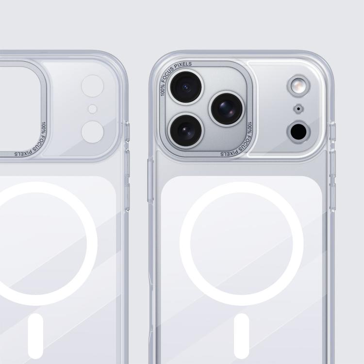 For iPhone 17 Pro Max Kalebol Transparent Magnetic MagSafe Skin Feel Phone Case(White) by Kalebol