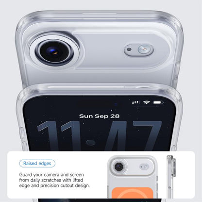 For iPhone Air Kalebol Transparent Magnetic MagSafe Skin Feel Phone Case(Orange) by Kalebol