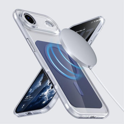 For iPhone Air Kalebol Transparent Magnetic MagSafe Skin Feel Phone Case(Blue) by Kalebol