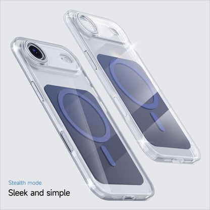 For iPhone Air Kalebol Transparent Magnetic MagSafe Skin Feel Phone Case(Blue) by Kalebol