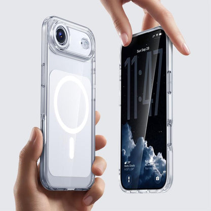 For iPhone Air Kalebol Transparent Magnetic MagSafe Skin Feel Phone Case(White) by Kalebol