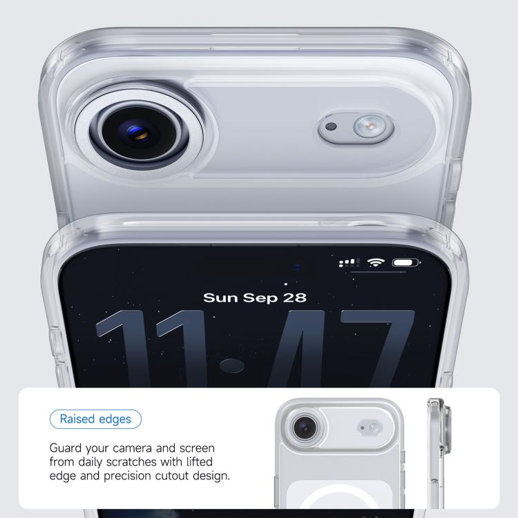 For iPhone Air Kalebol Transparent Magnetic MagSafe Skin Feel Phone Case(White) by Kalebol