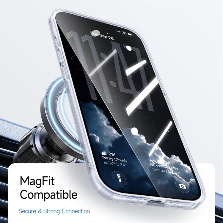 For iPhone Air Kalebol Transparent Magnetic MagSafe Skin Feel Phone Case(White) by Kalebol