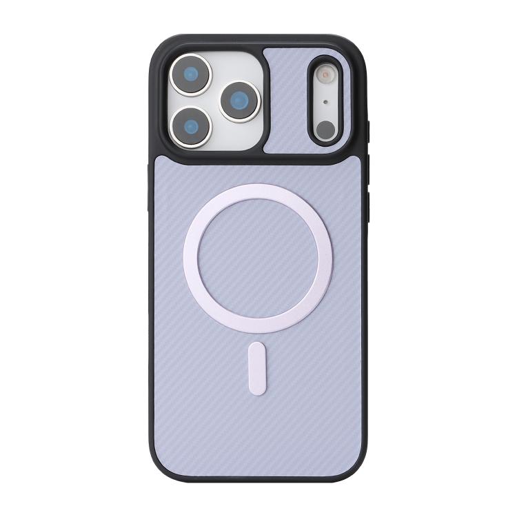 For iPhone 17 Pro Max Kalebol Carbon Fiber MagSafe Phone Case(Purple) by Kalebol