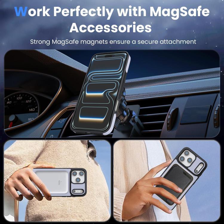 For iPhone 17 Pro Max Kalebol Carbon Fiber MagSafe Phone Case(Purple) by Kalebol