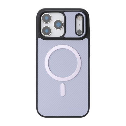 For iPhone 17 Pro Kalebol Carbon Fiber MagSafe Phone Case(Purple) by Kalebol