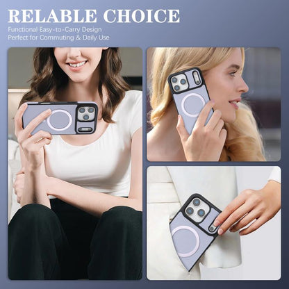 For iPhone 17 Pro Kalebol Carbon Fiber MagSafe Phone Case(Purple) by Kalebol