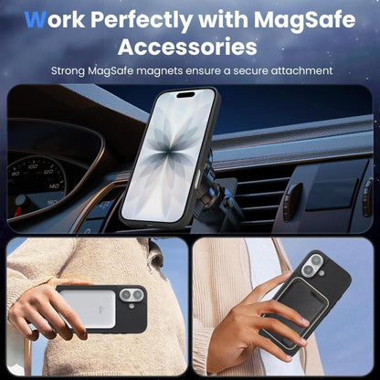 For iPhone 17 Kalebol Carbon Fiber MagSafe Phone Case(Black) by Kalebol