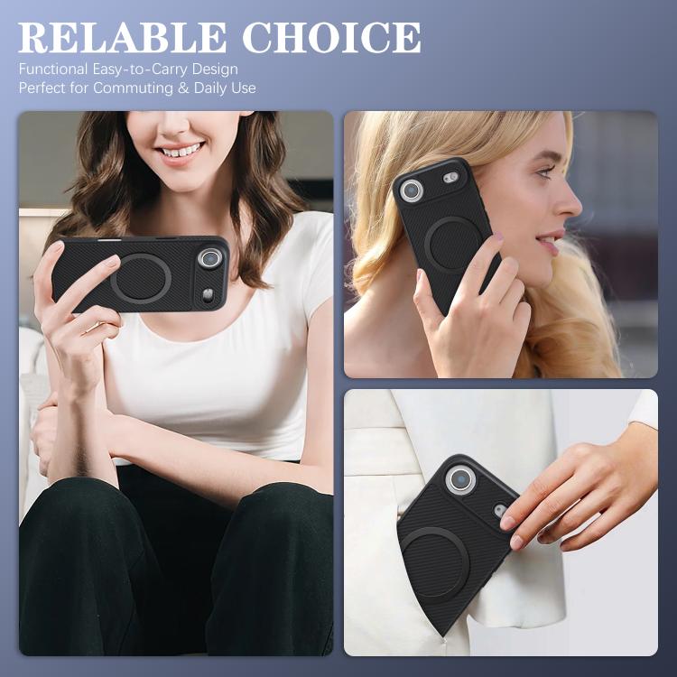 For iPhone Air Kalebol Carbon Fiber MagSafe Phone Case(Black) by Kalebol