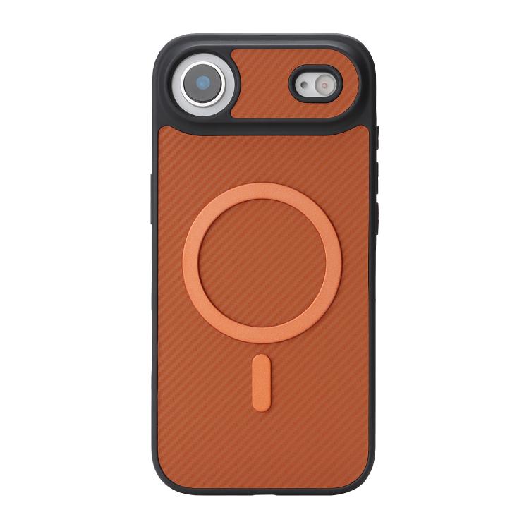 For iPhone Air Kalebol Carbon Fiber MagSafe Phone Case(Brown) by Kalebol